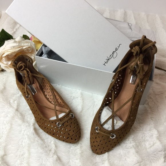  Almond-Toe Lace-Up Leather Flats, new in box - Picture 5 of 8